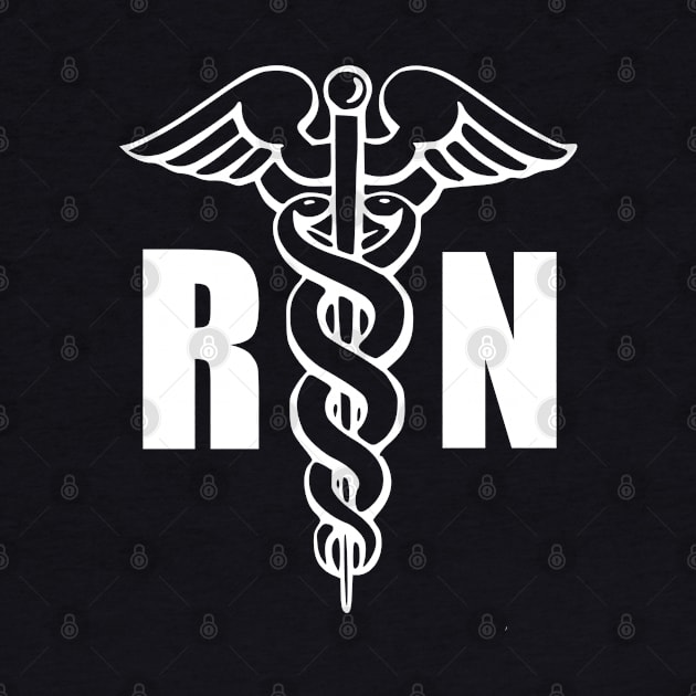 Rn Nurse Medical Symbol Caduceus by BDAZ